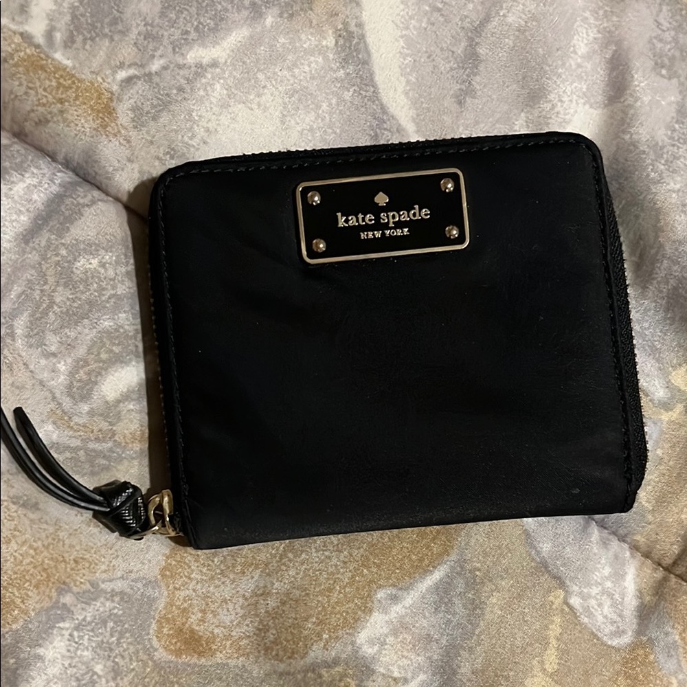 Kate Spade Black Zip Wallet